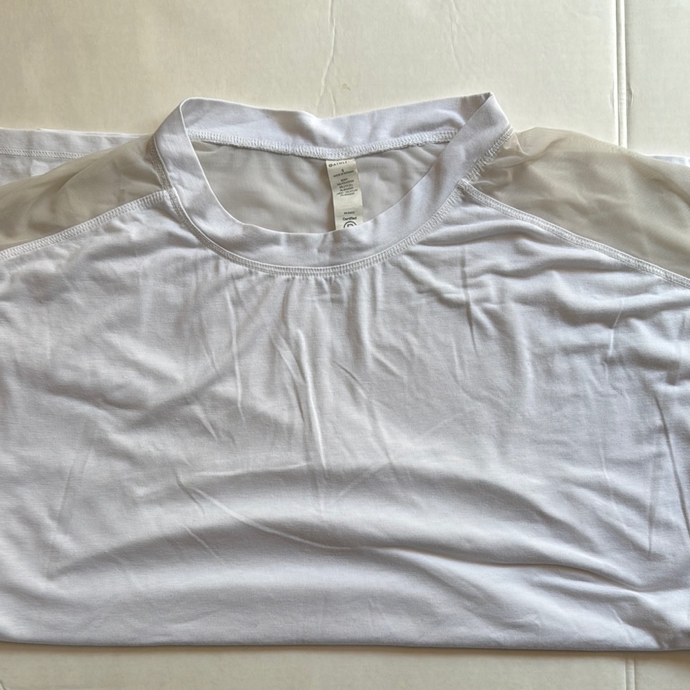 Athleta White Short Sleeve Tee